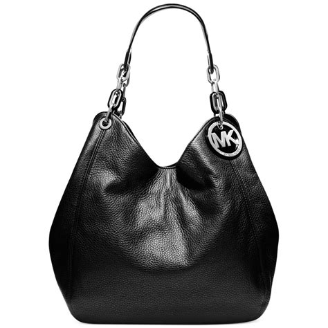 michael michael kors fulton large leather tote|Michael Kors black medium tote.